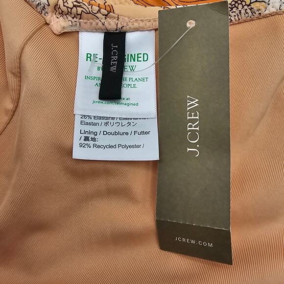 J, Crew Womans size XXL Hipster Curved Cheeky Bikini Bottom Zinna Floral NEW - Picture 6 of 8